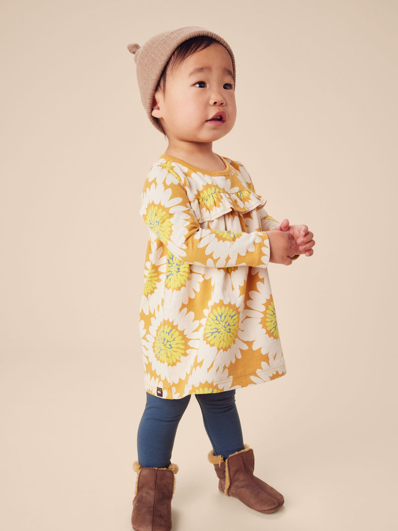 Solid Baby Leggings in Regatta Blue - View 2