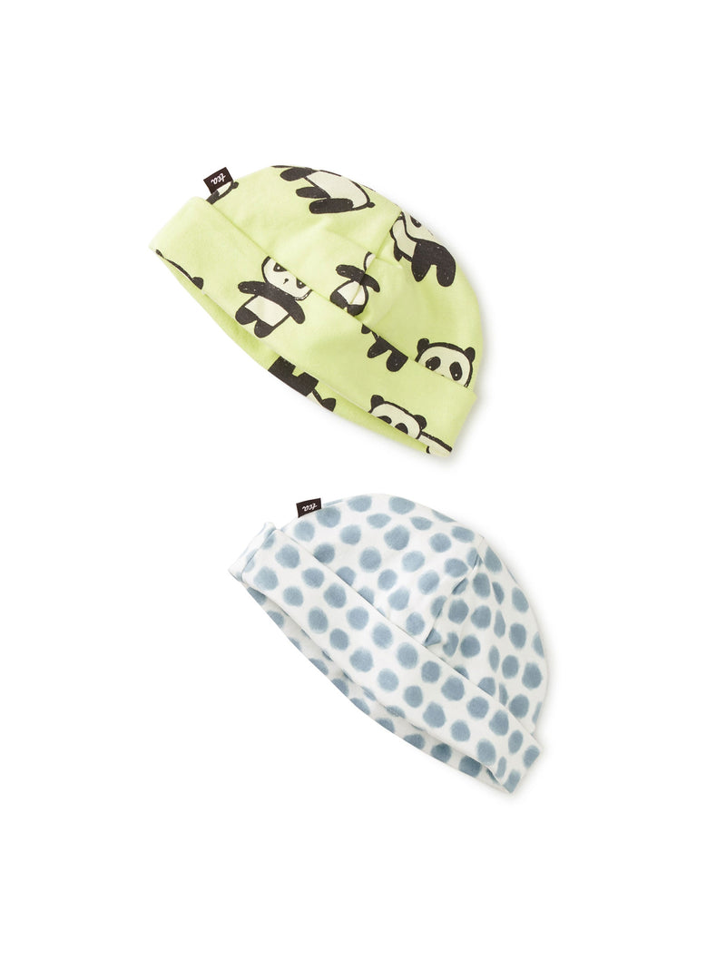 Baby Hat Two-Pack in Panda Parade - View 1