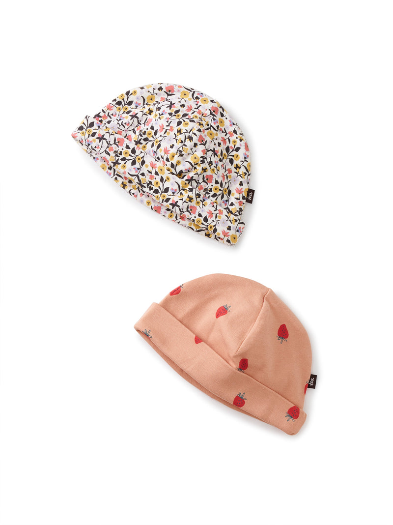 Baby Hat Two-Pack in Himalayan Floral - View 1