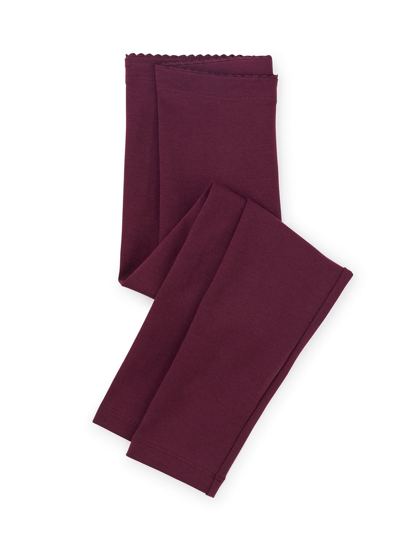 Solid Leggings in Purple Fig - View 1