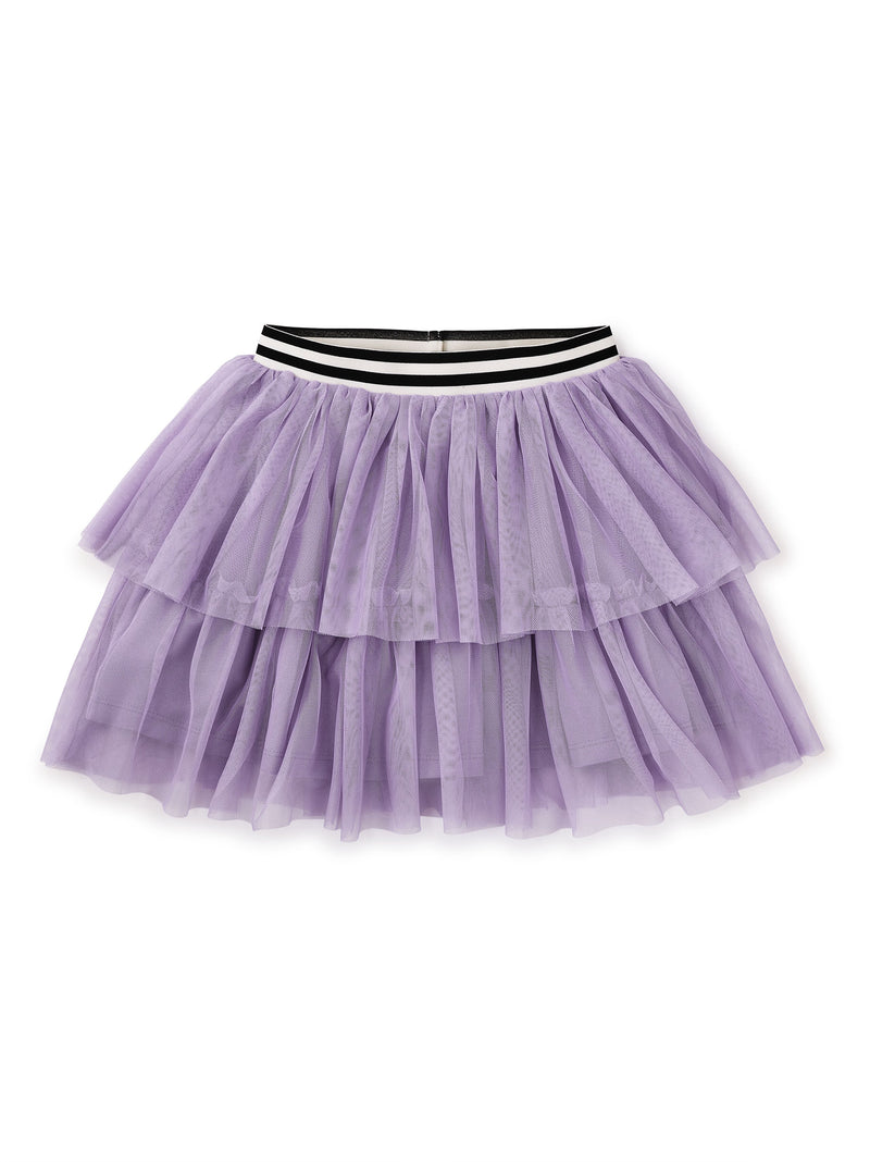 Tiered Tulle Skirt in Sheer Lilac - View 1
