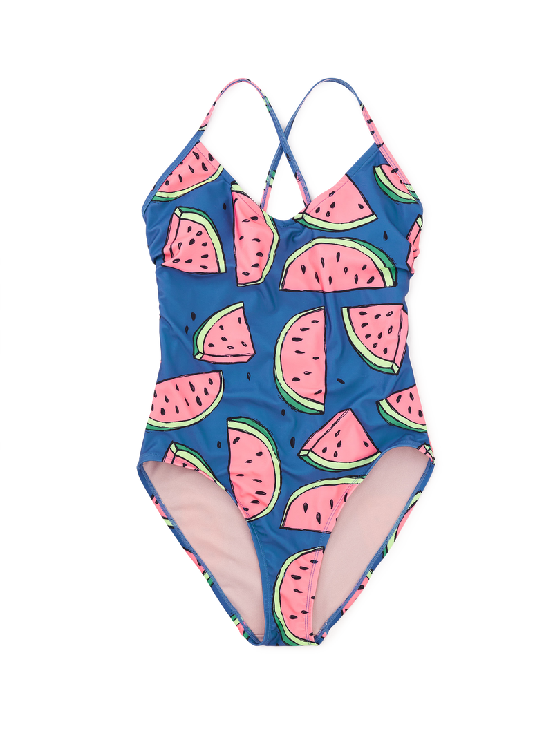 Adult One-Piece Swimsuit in Watermelons - View 1