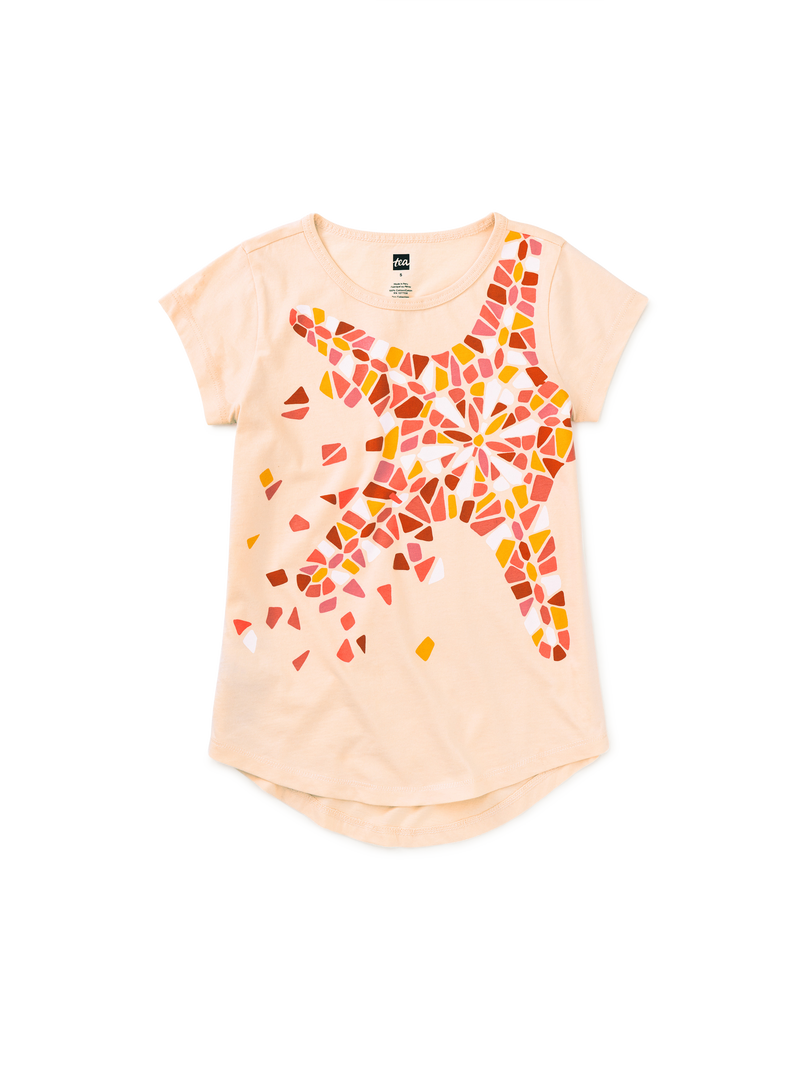 Mosaic Starfish Graphic Tunic in Creole Pink - View 1