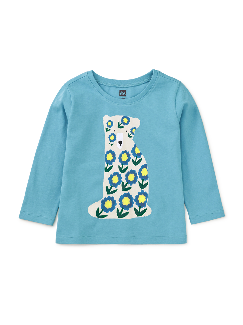 Flower Bear Graphic Tee in Seashore - View 2