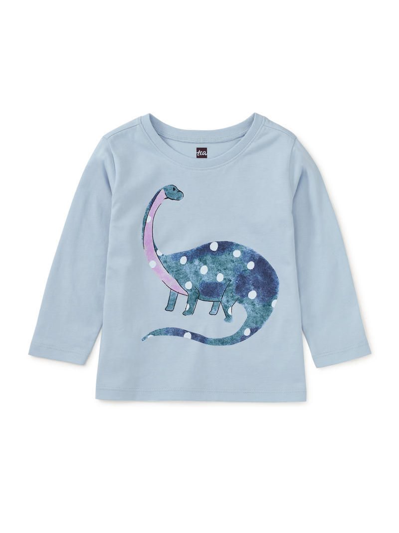 Dotted Dino Graphic Tee in Skyride - View 2