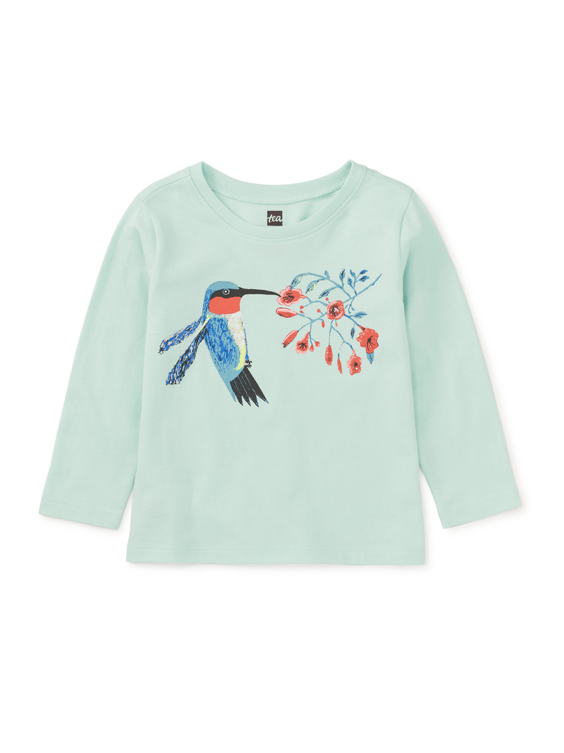 Hummingbird Graphic Tee in Garden Party - View 2
