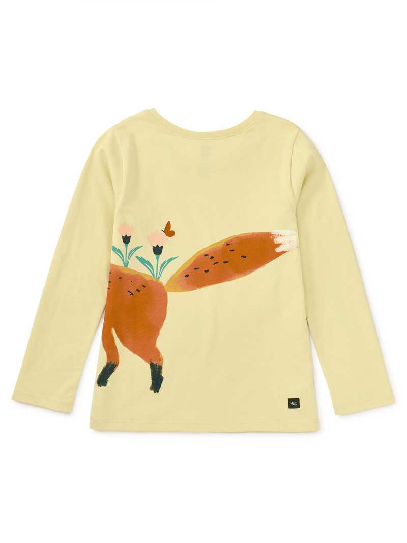 Cat And Fox Double Sided Tee in Hay - View 2