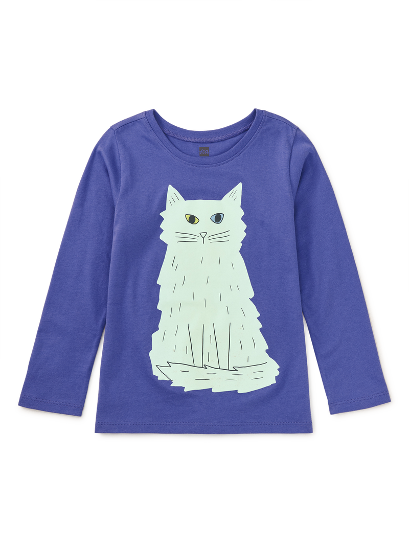Lake Van Cat Glow Graphic Tee in Han Purple - View 1