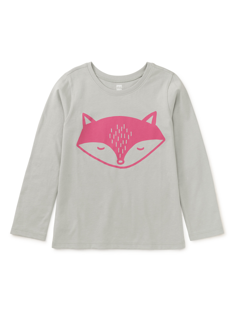 Fox Kit Graphic Tee in Pearl Blue - View 1