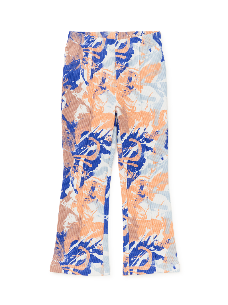 Ribbed Flare Pants in Marvelous Marble - View 1