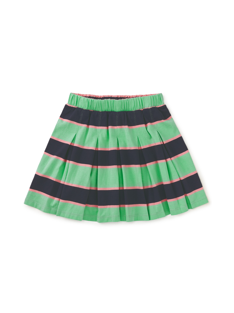 Pleated Jersey Skirt in Parkside - View 1