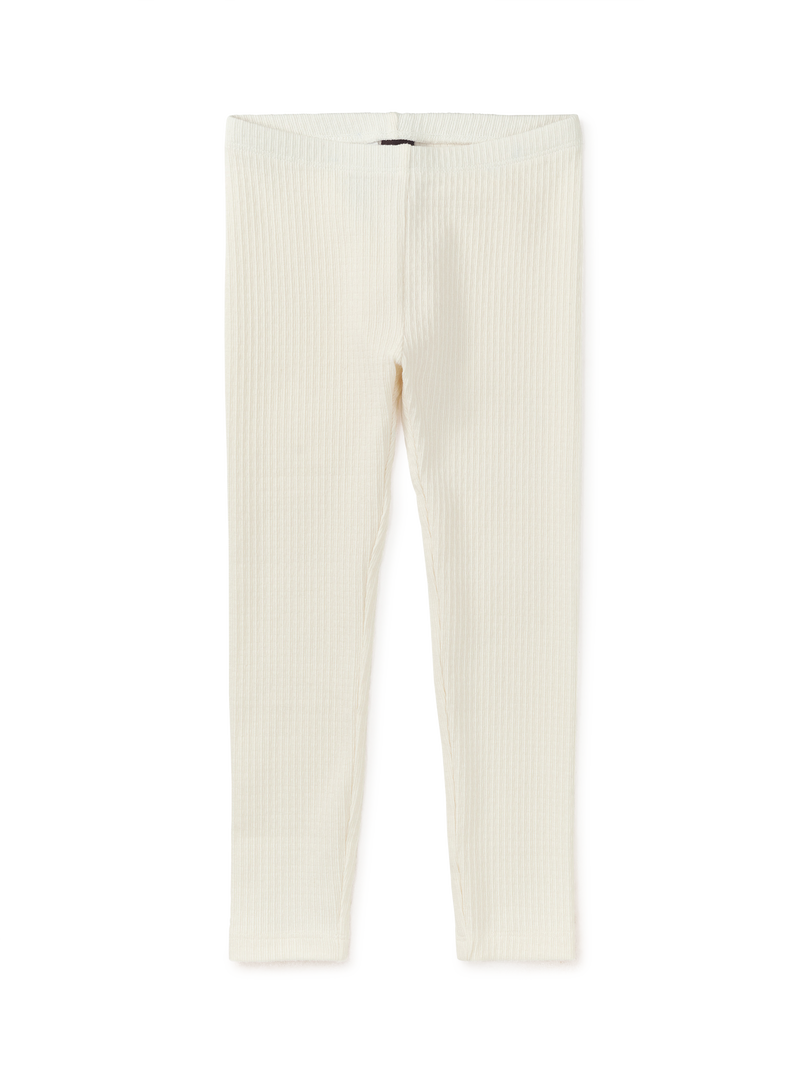 Pointelle Leggings in Chalk - View 2