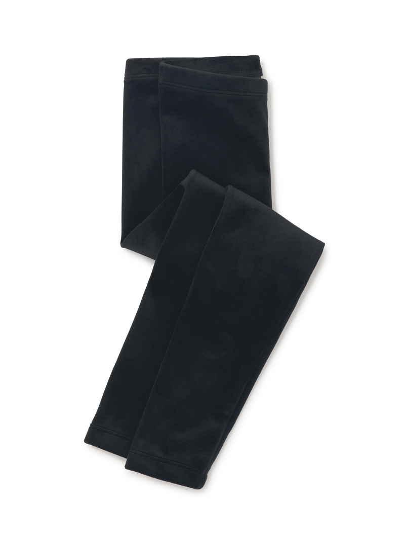 Velour Leggings in Jet Black - View 1