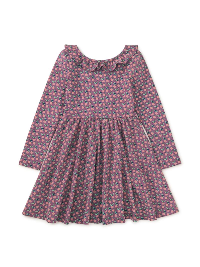 Ruffle Collar Ballet Dress in Apple Ditsy - View 1