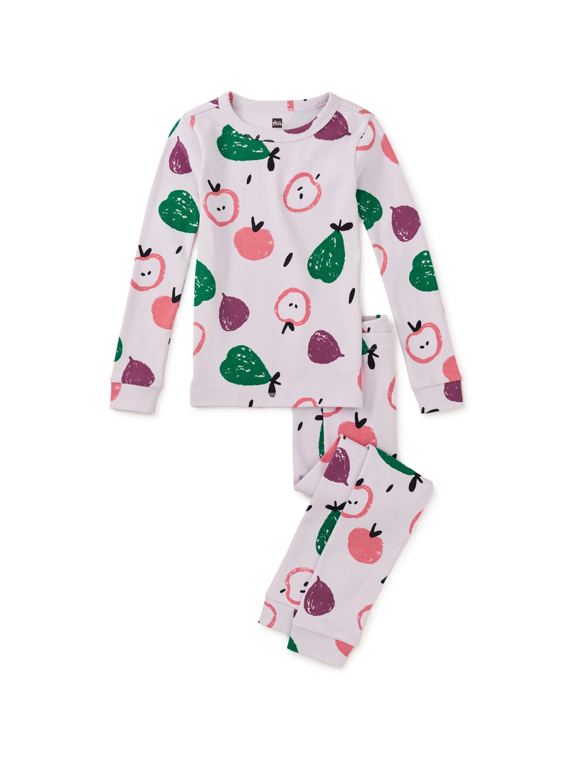 Goodnight Pajama Set in Fall Fruits - View 1
