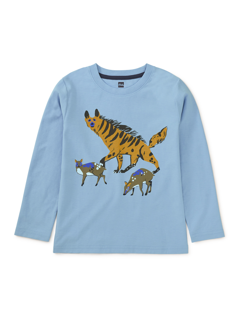 Hyena And Friends Graphic Tee in Scenic Blue - View 1