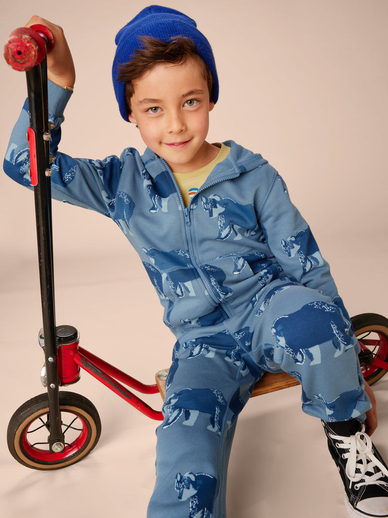 Good Sport Hoodie in Bushy Bear In Coronet Blue - View 2
