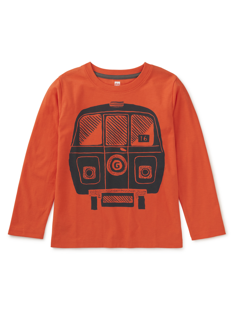 Glasgow Subway Graphic Tee in Nectarine - View 1