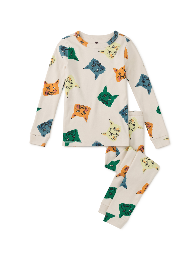 Goodnight Pajama Set in Lotsa Lynx - View 1