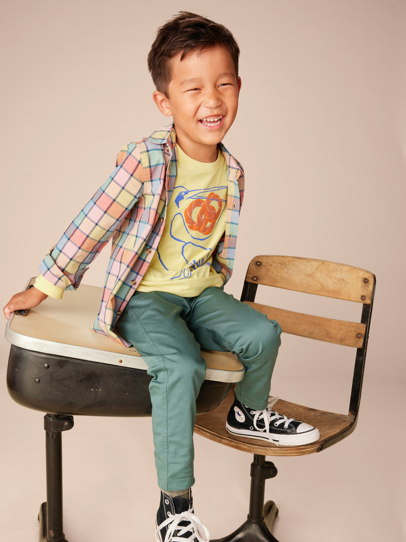 Timeless Stretch Twill Pants in Silver Pine - View 2