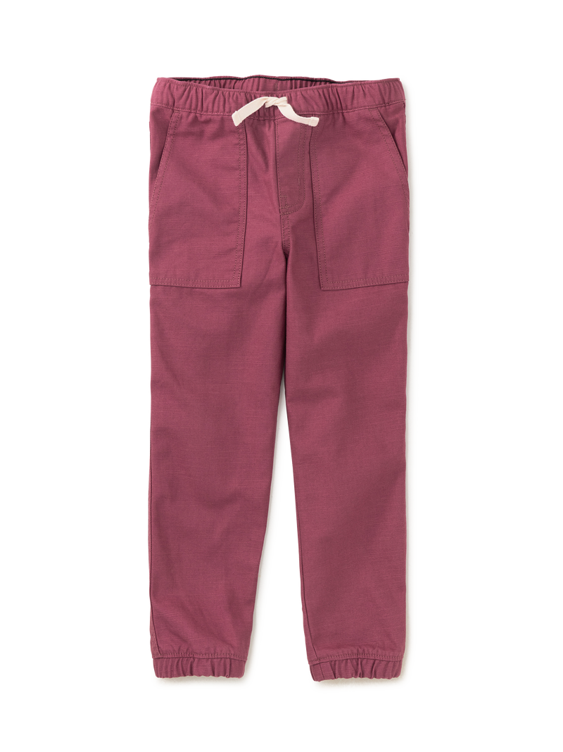 Game On Reverse Twill Joggers in Cherrywood - View 1