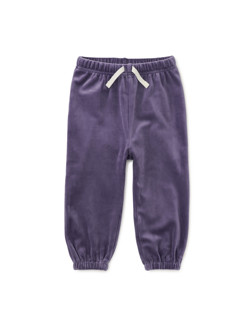 Easy Fit Velour Baby Joggers in Shadow - View 1