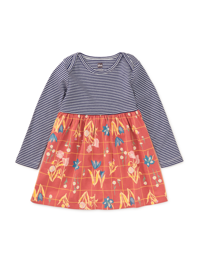 Print Mix Skirted Baby Dress in Walk In The Park Floral - View 1