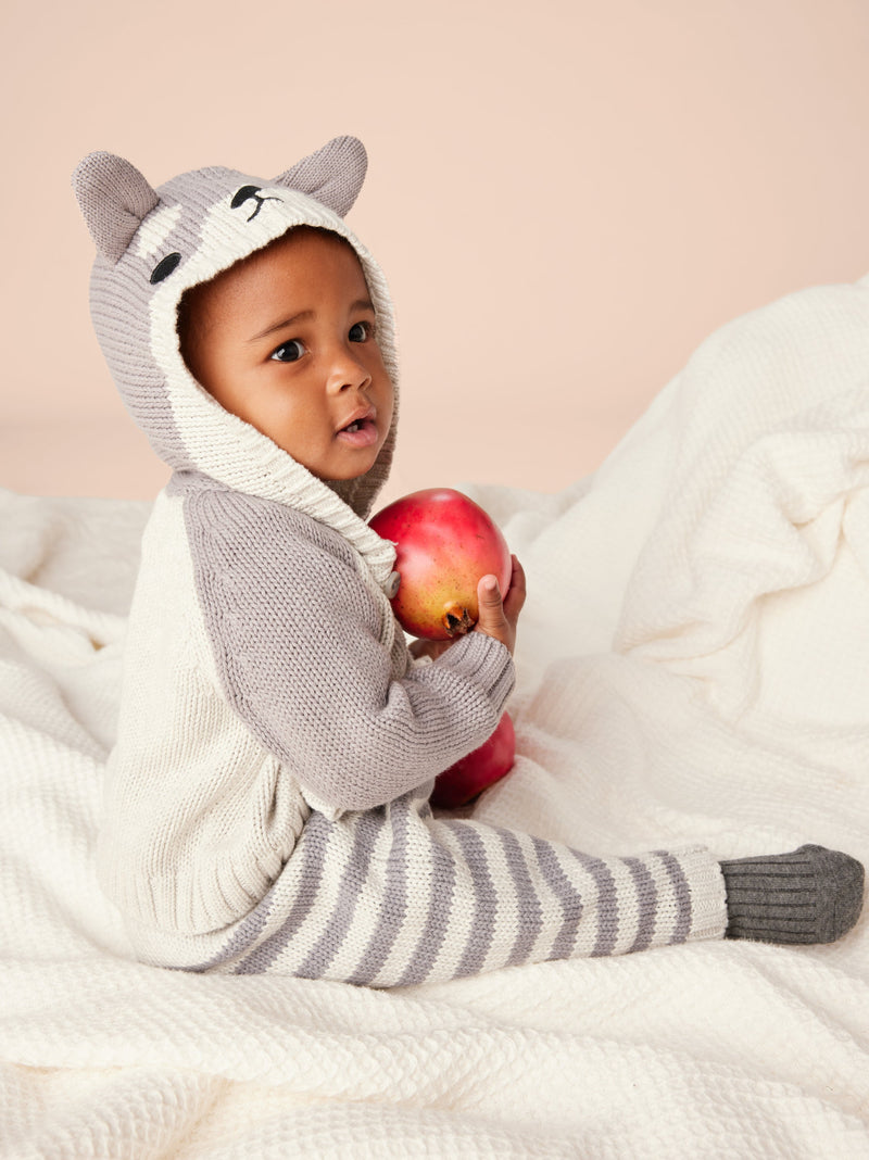 Cozy Striped Baby Pants in Chai Stripe - View 2