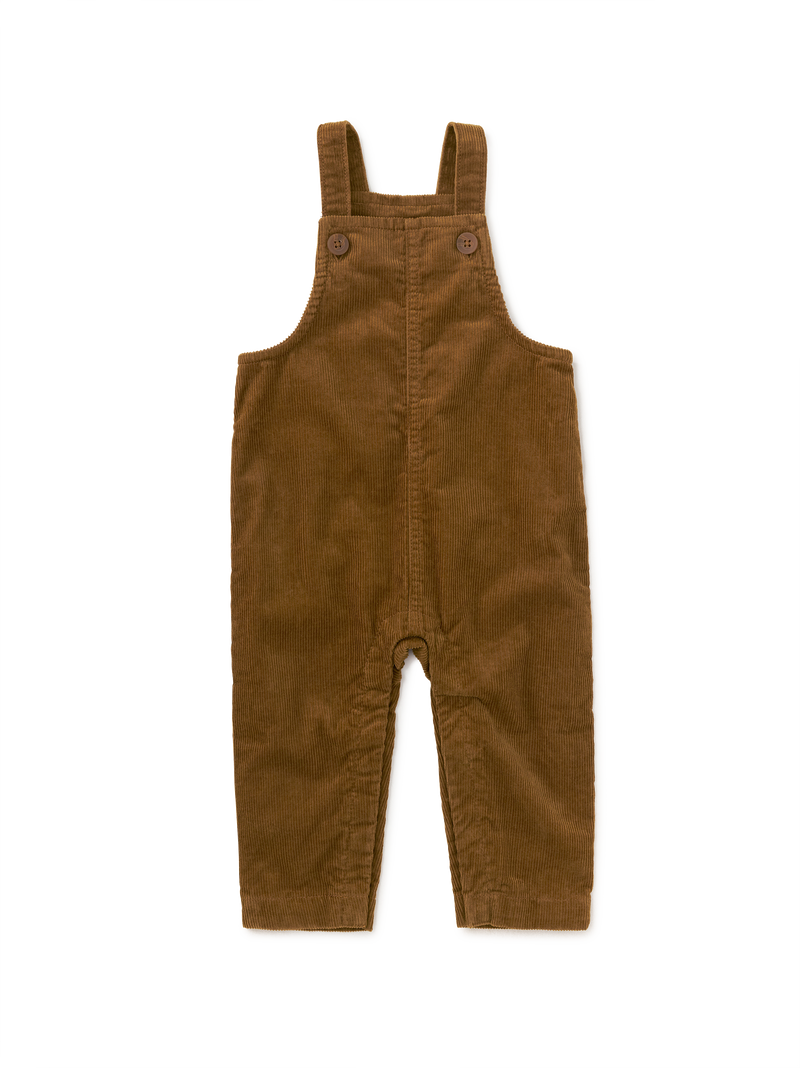 Corduroy Baby Overalls in Acorn - View 1