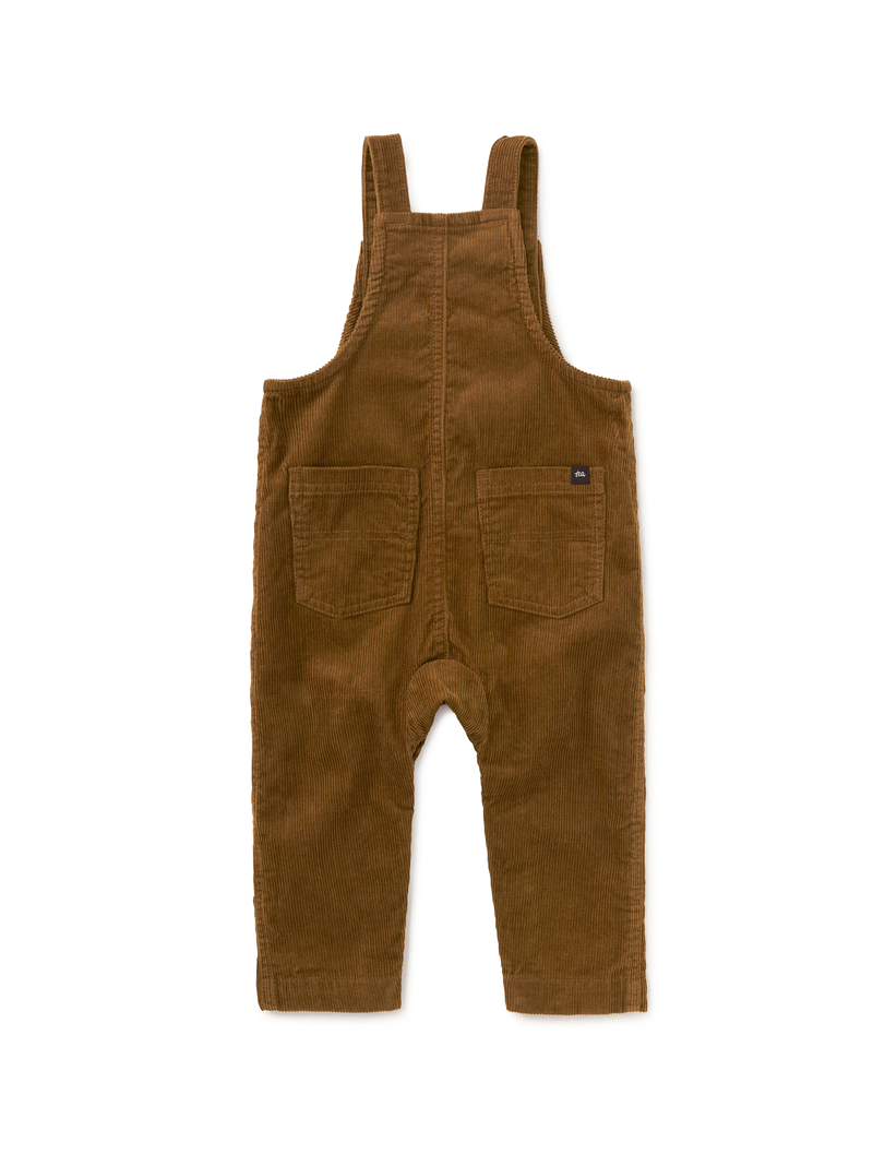 Corduroy Baby Overalls in Acorn - View 2