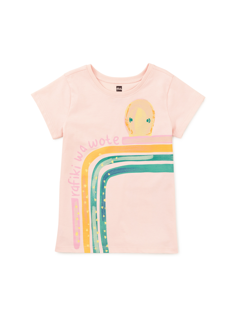 Rainbow Octopus Graphic Tee in Rosita - View 1