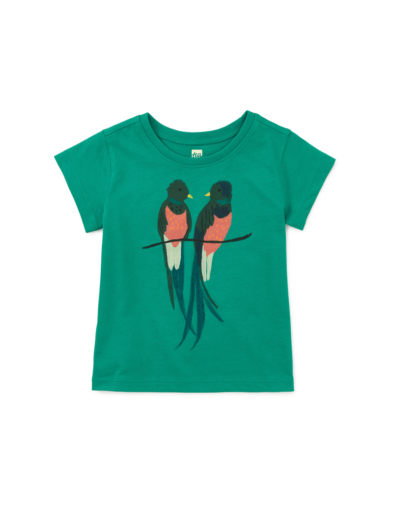 Quetzal Birds Graphic Tee in Viridis - View 2