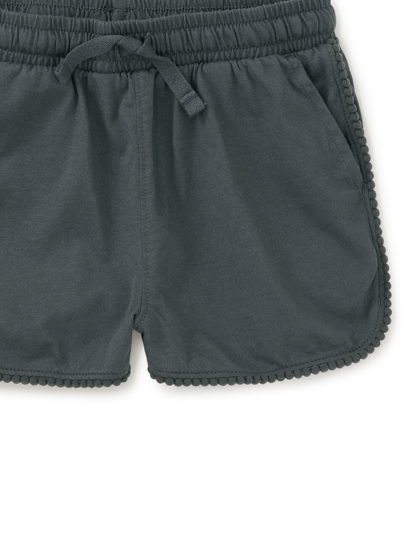Pom-Pom Gym Shorts in Pepper - View 2