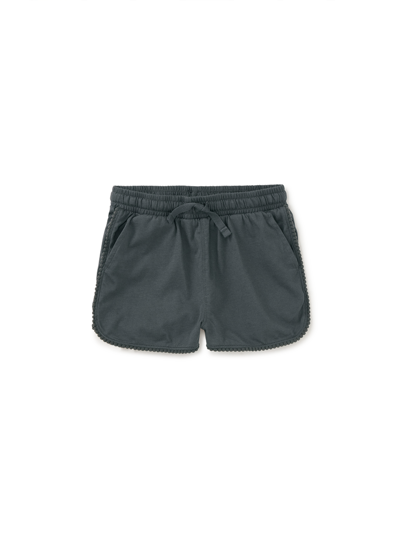 Pom-Pom Gym Shorts in Pepper - View 1