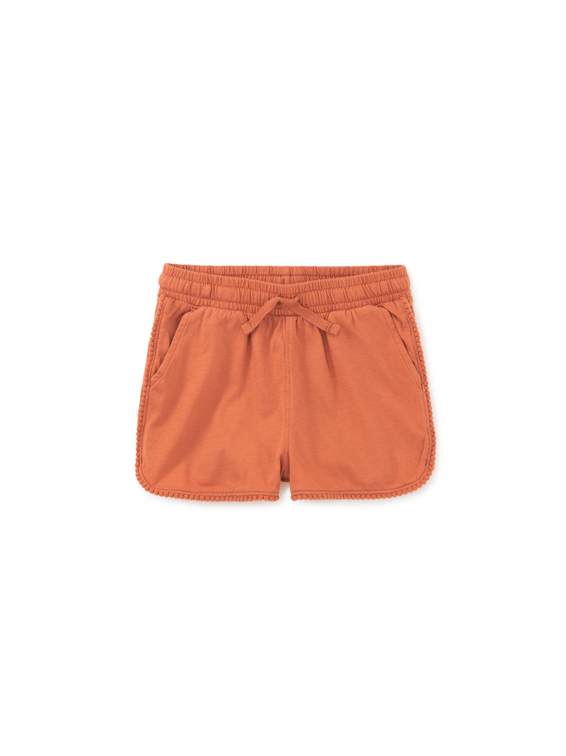 Pom-Pom Gym Shorts in Copper - View 1