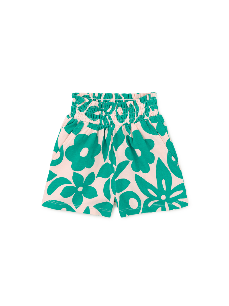 Paperbag High-Waist Shorts in Malindi Floral - View 2