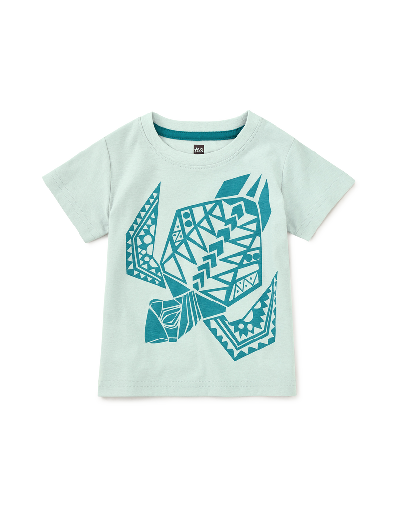 Sea Turtle Graphic Tee in Oyster Grey - View 2