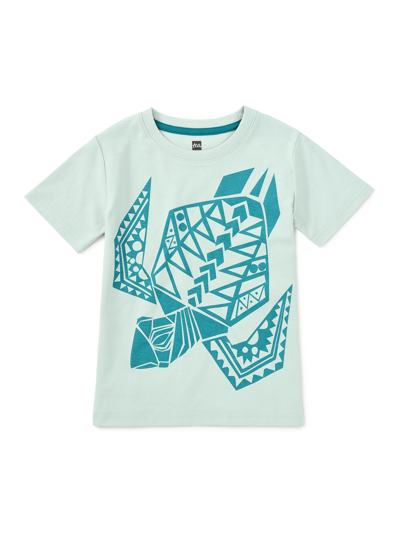 Sea Turtle Graphic Tee in Oyster Grey - View 1