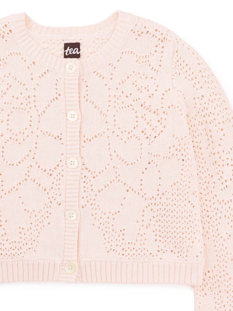 Knit Lace Cardigan in Knit Lace In Rosita - View 2