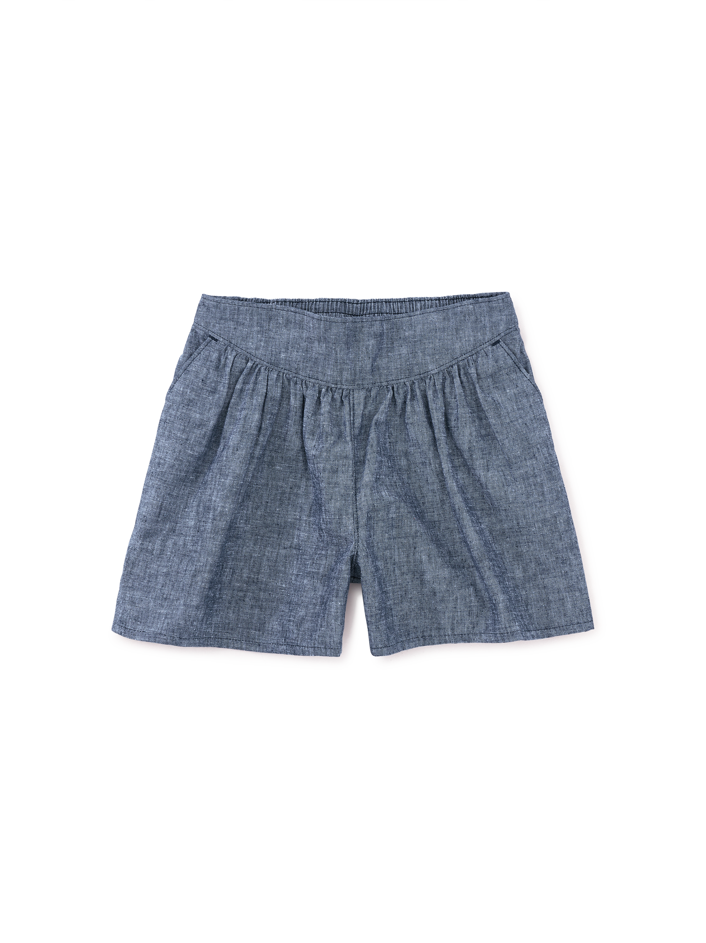 Chambray Culotte Short