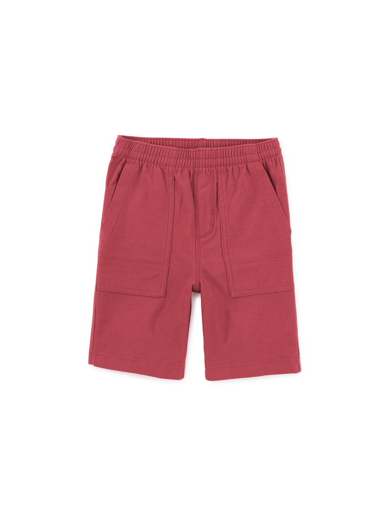 Playwear Shorts in Earth Red - View 1