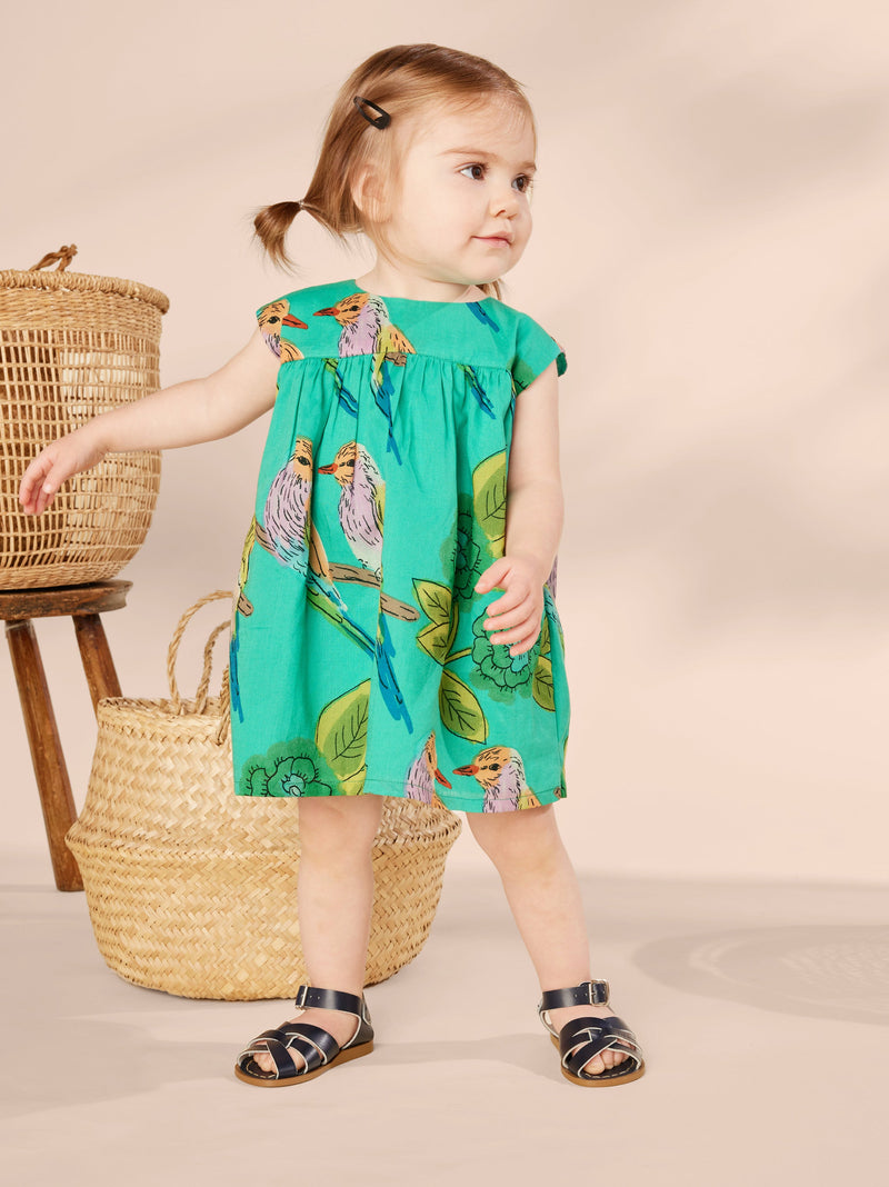 Printed Empire Baby Dress Set in Lilac Breasted Roller - View 2