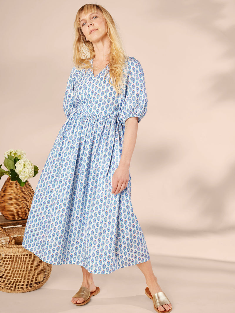 Adult Wrap Dress in Suma Bouquet - View 2