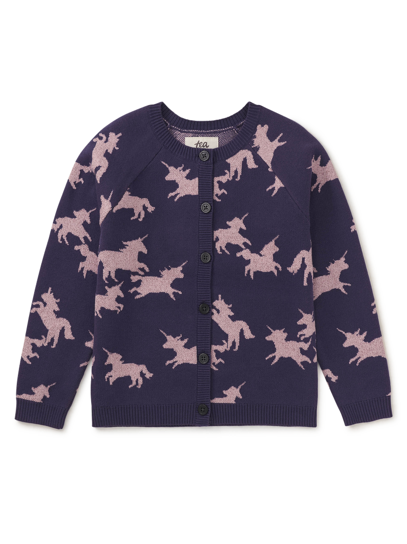 Unicorn Cardigan in Unicorn Frolic - View 1