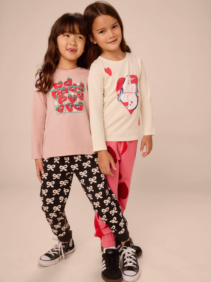 Unicorn Of Hearts Graphic Tee in Antique - View 2