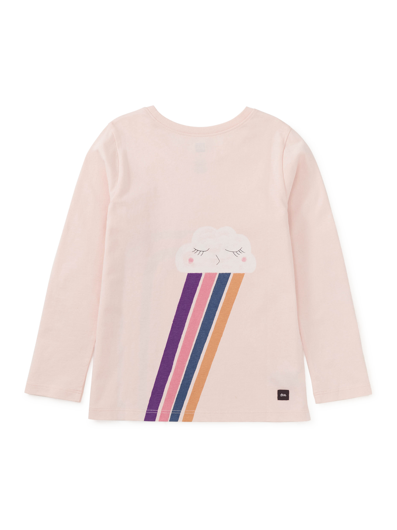 Radiant Rainbow Graphic Tee in Pink Salt - View 2