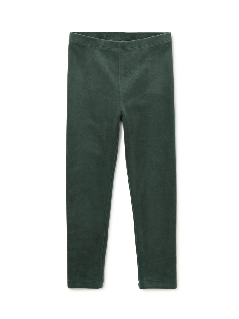 Velour Leggings in Pineneedle - View 2