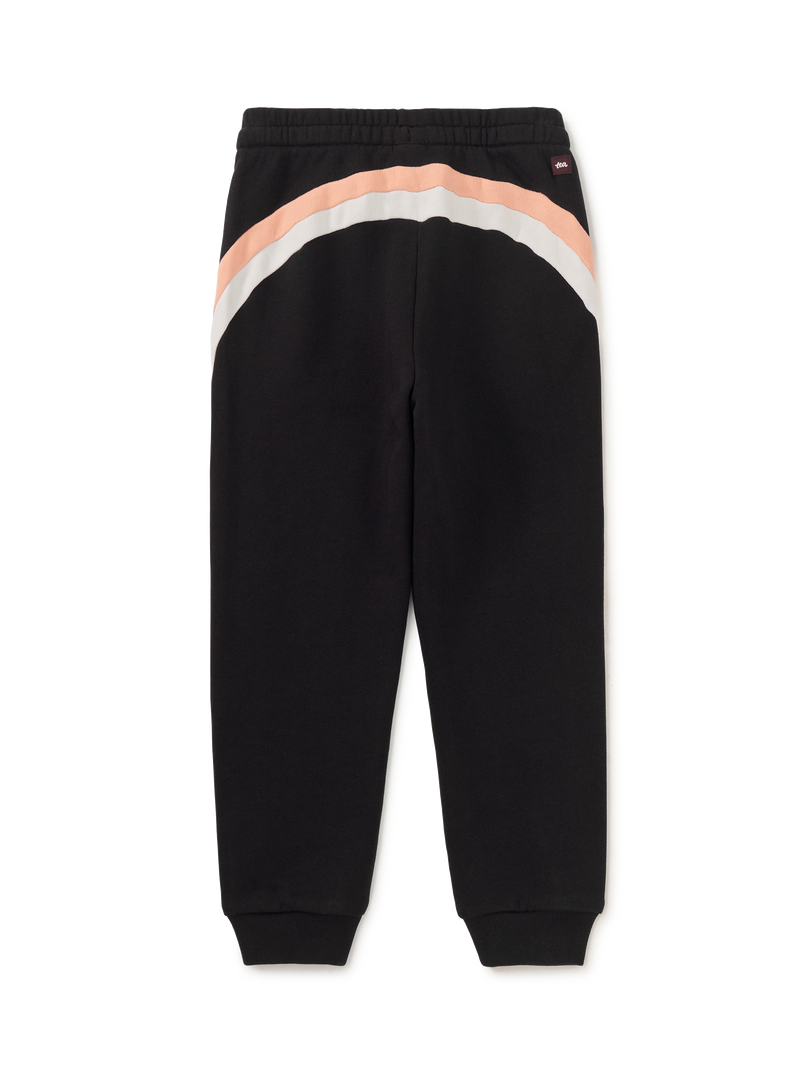 New Stripe Joggers in Jet Black - View 2