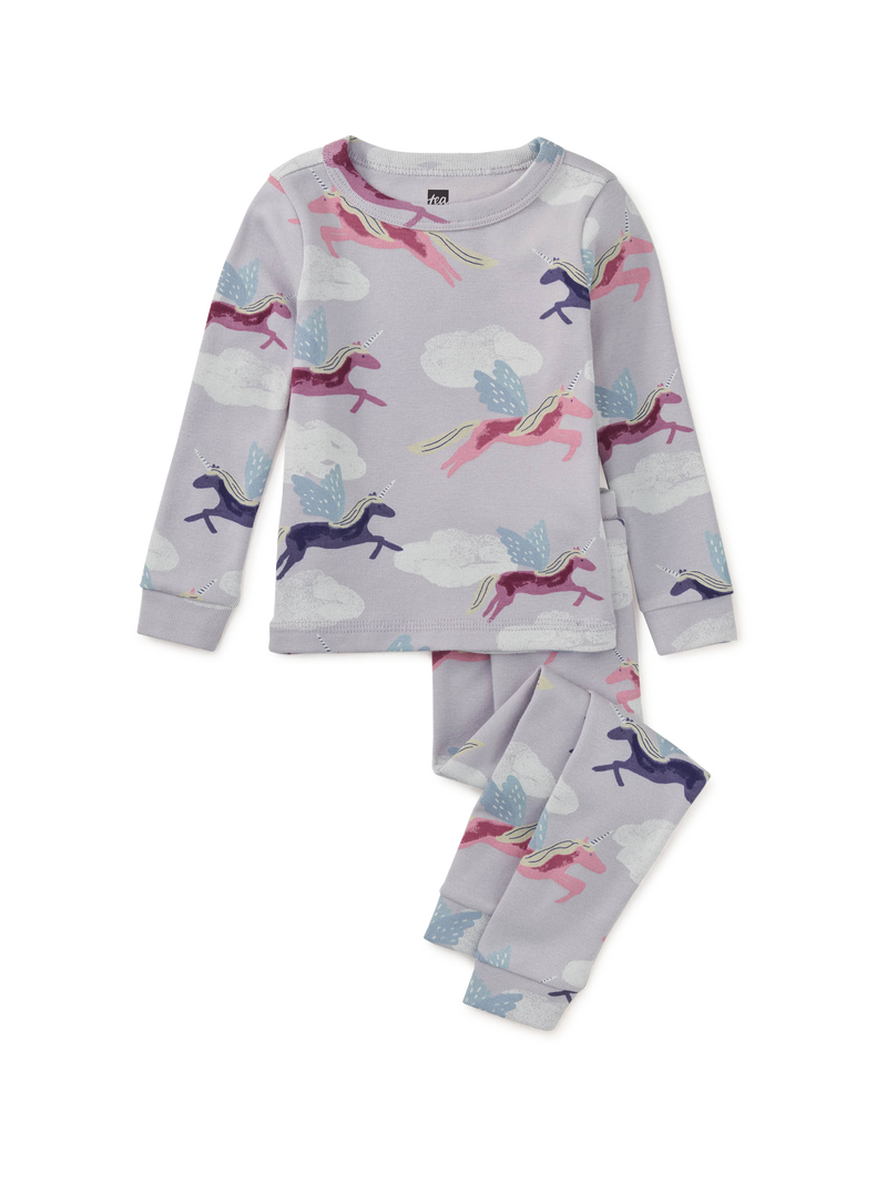 Goodnight Pajama Set in Flying Unicorn - View 2