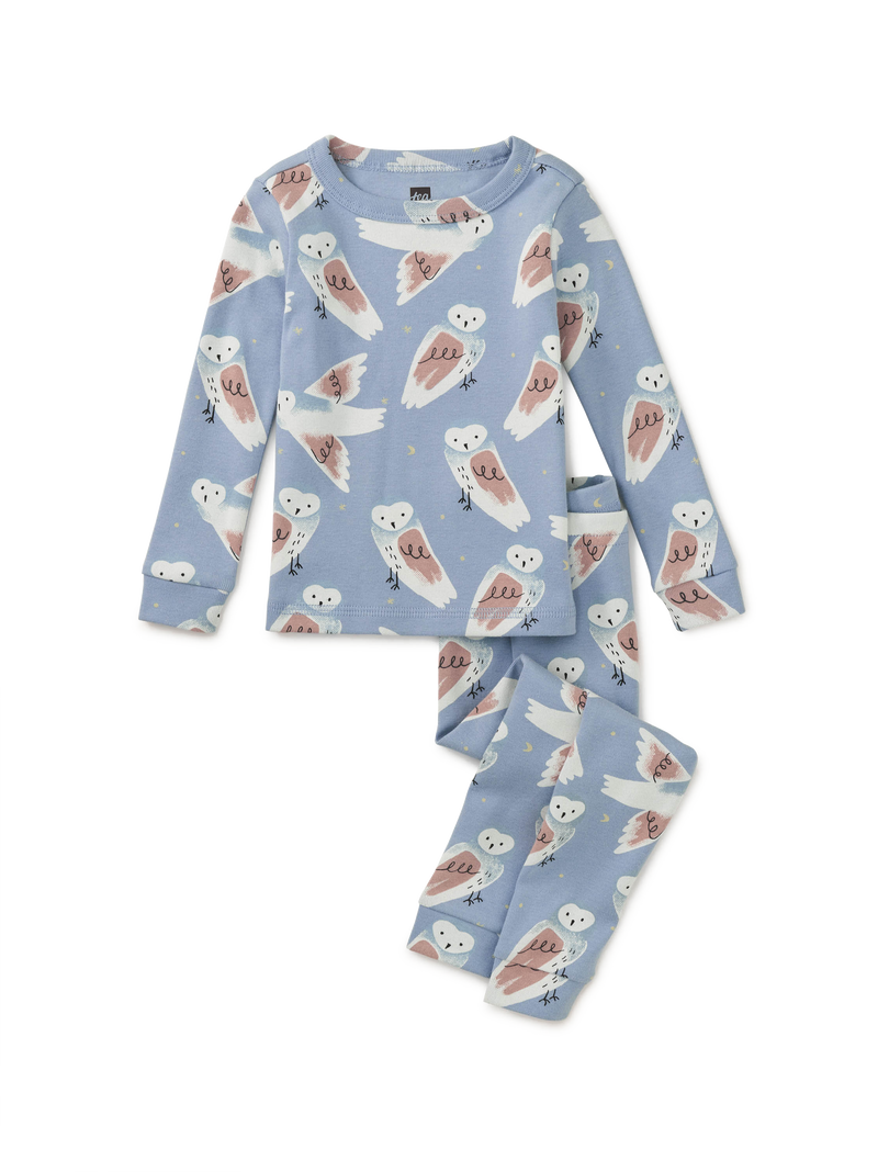 Goodnight Pajama Set in Snowy Owl - View 2